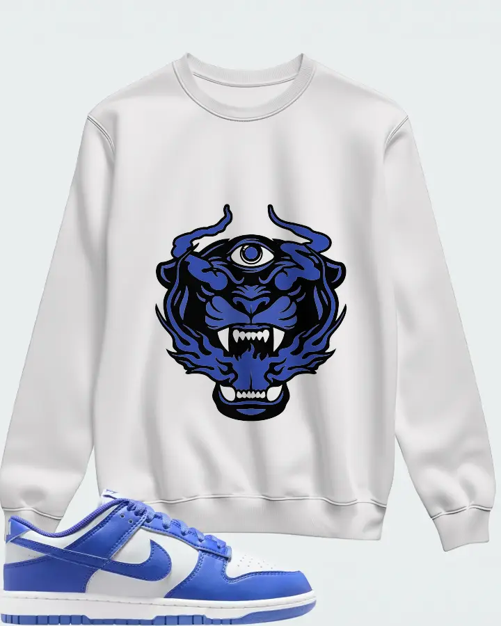 Nike Dunk Low White Sapphire Matching Sweatshirt