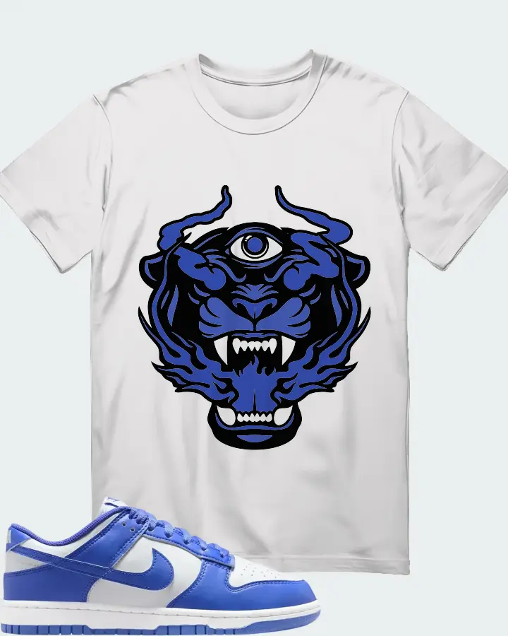 Nike Dunk Low White Sapphire Matching T-Shirt