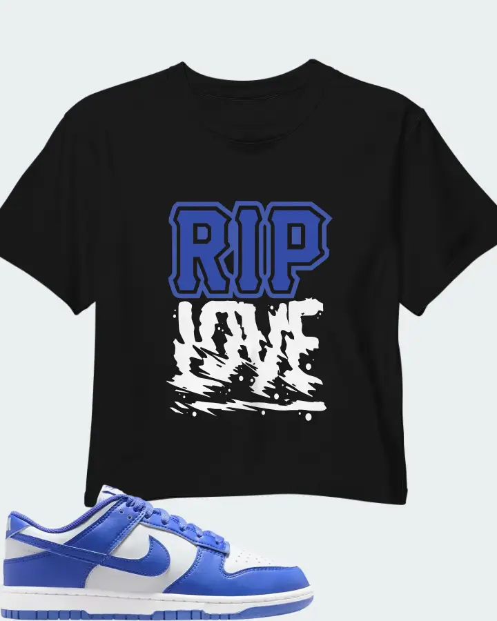 Nike Dunk Low White Sapphire Matching Crop Top