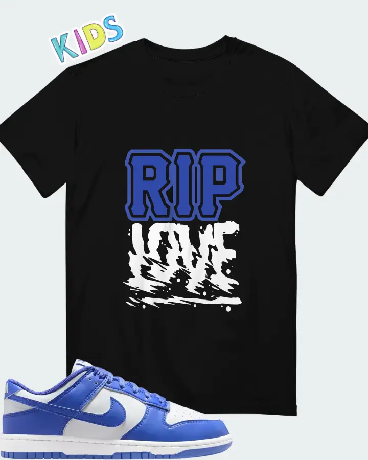 Nike Dunk Low White Sapphire Matching Kid's T-Shirt