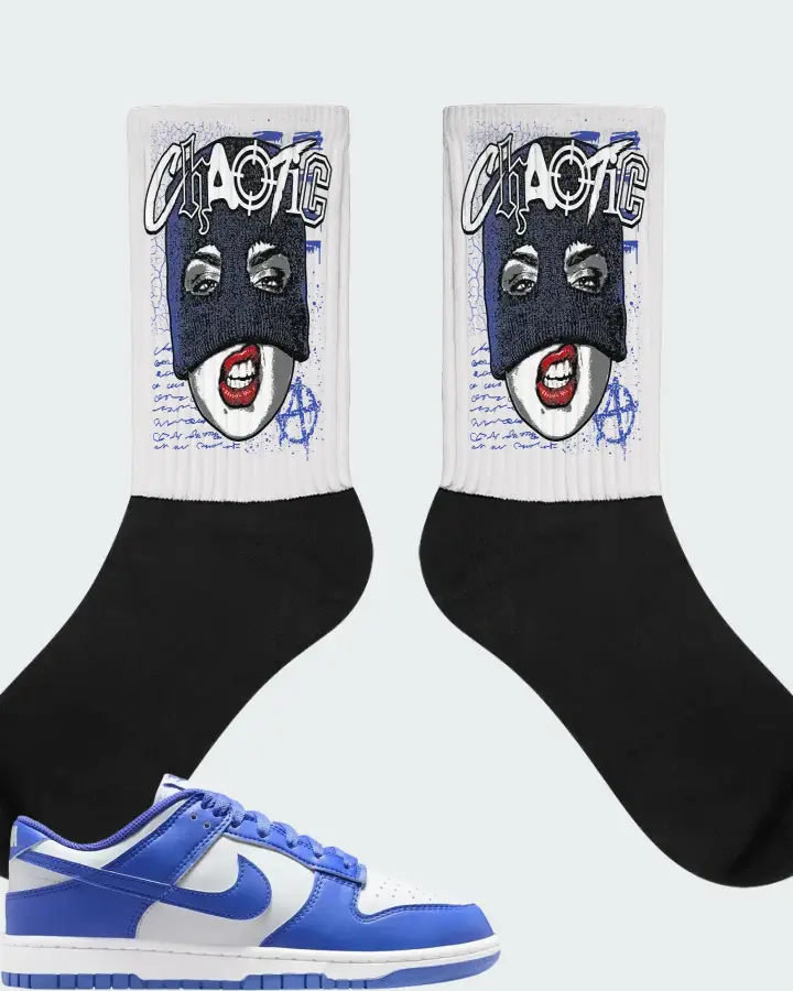 Nike Dunk Low White Sapphire Matching Socks