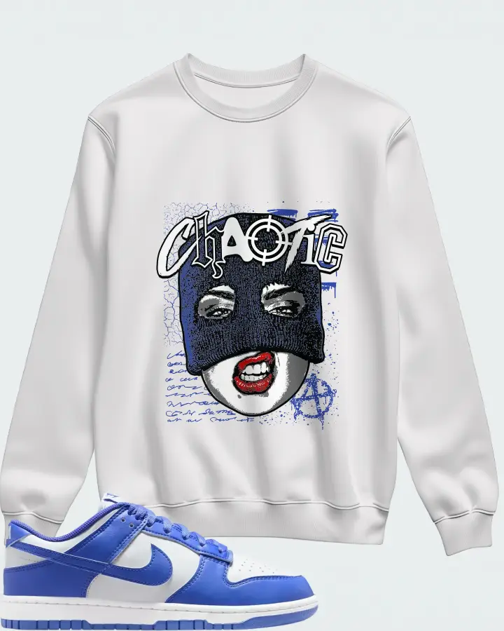 Nike Dunk Low White Sapphire Matching Sweatshirt