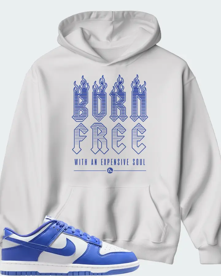Nike Dunk Low White Sapphire Matching Hoodie