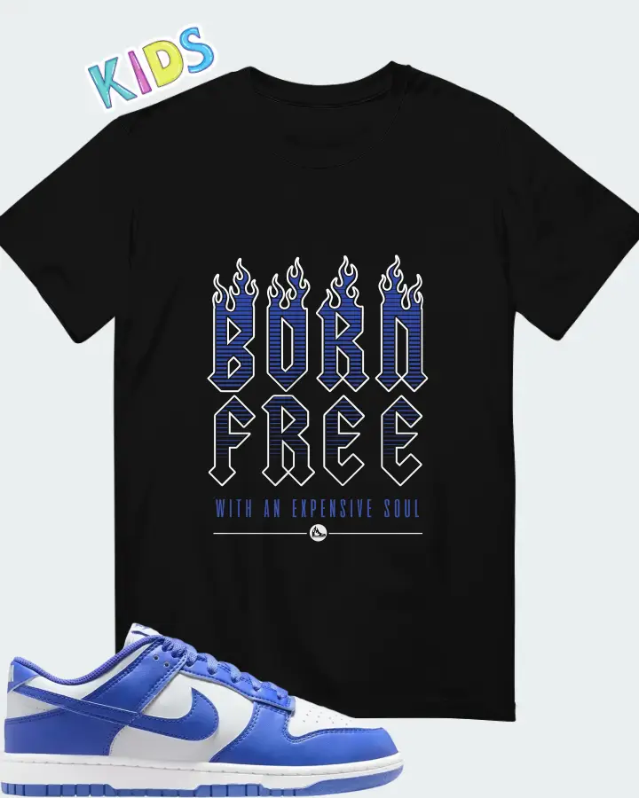 Nike Dunk Low White Sapphire Matching Kid's T-Shirt