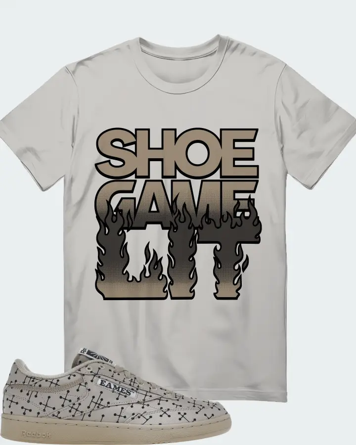 Reebok Club C 85 Sneaker Matching Grey T-Shirt - Shoe Game Lit Refreshed