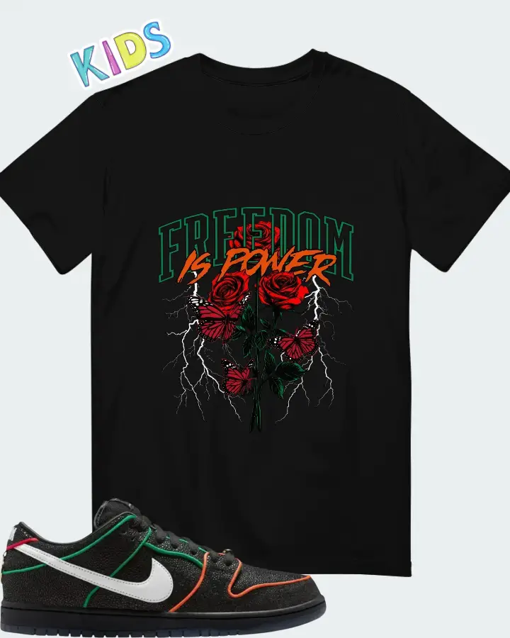Bronx Girls Skate x Nike Dunk Low SB Mel & Kava Matching Kid's T-Shirt