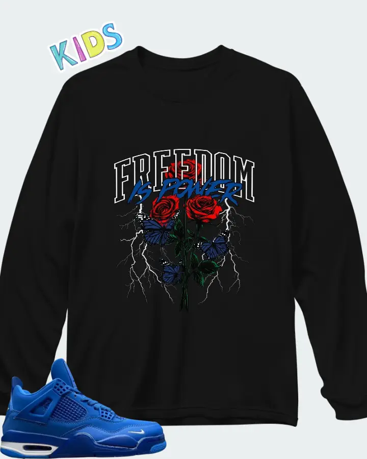 Nigel Sylvester x Air Jordan 4 Brick by Brick Matching Kid's Long Sleeve T-Shirt