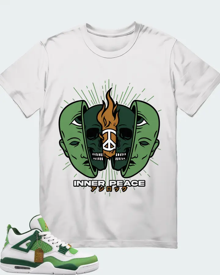 Air Jordan 4 Green Matching T-Shirt