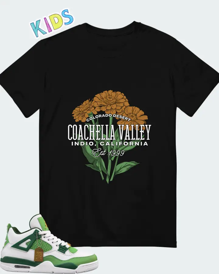 Air Jordan 4 Green Matching Kid's T-Shirt