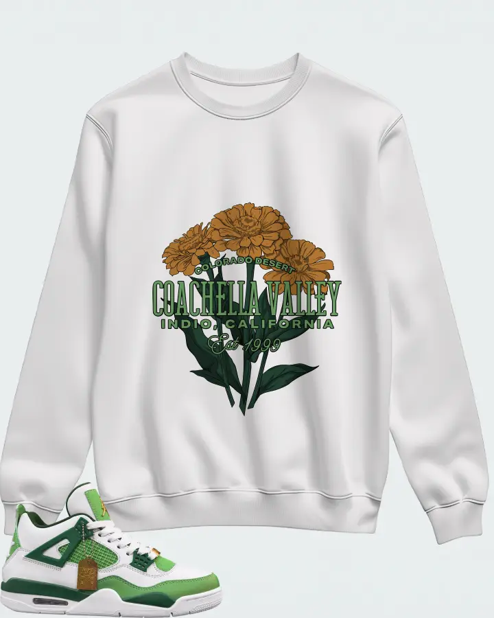 Air Jordan 4 Green Matching Sweatshirt