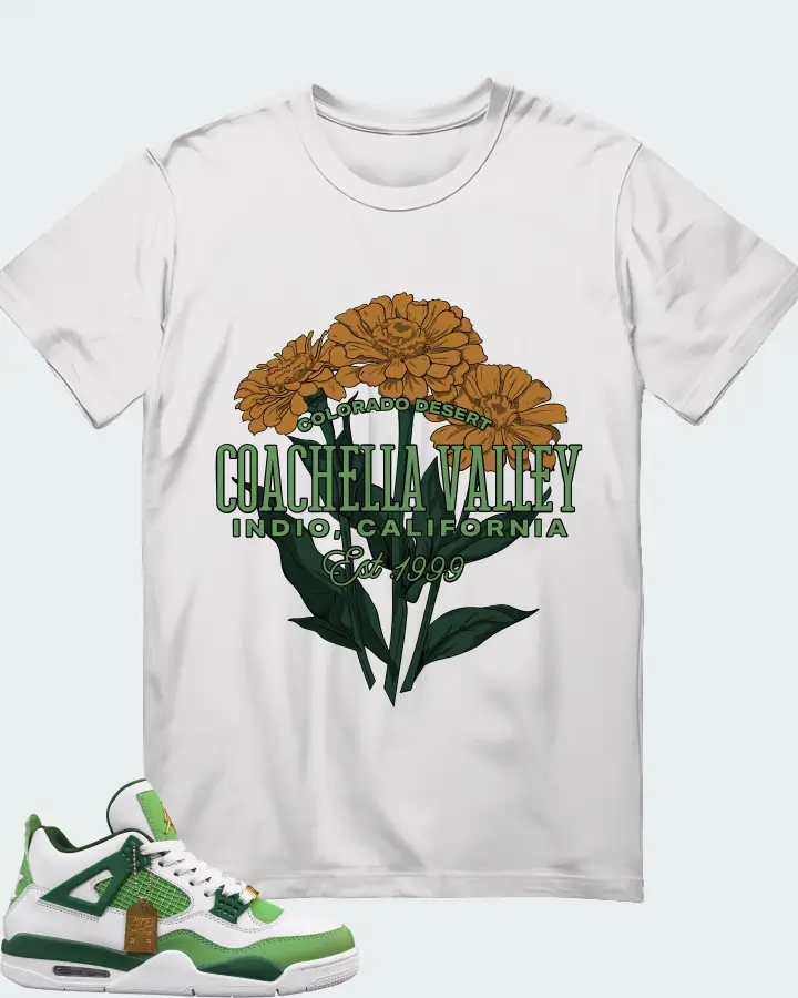 Air Jordan 4 Green Matching T-Shirt