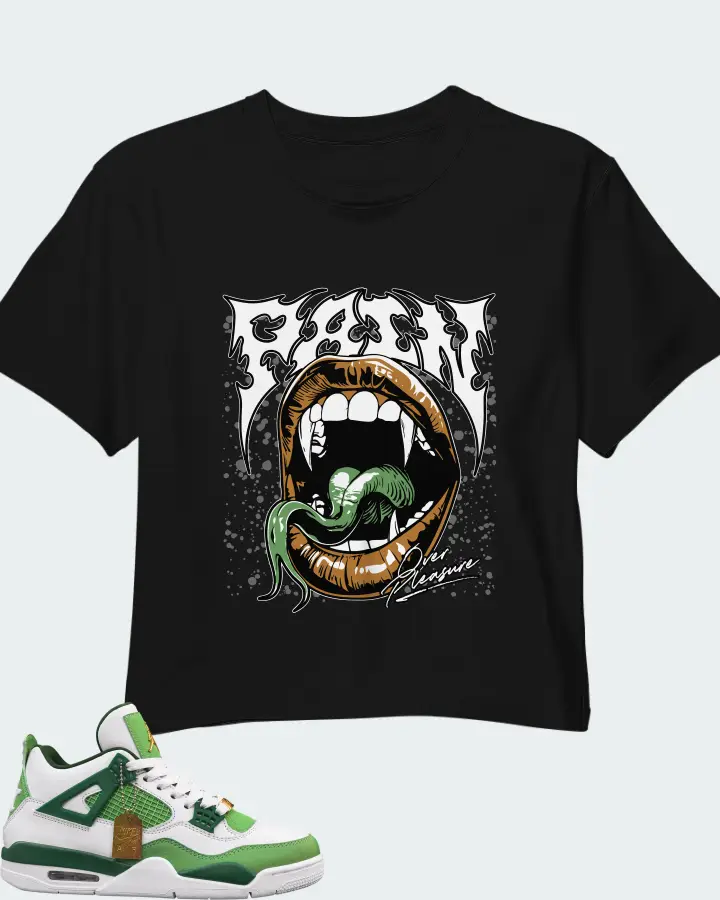 Air Jordan 4 Green Matching Crop Top