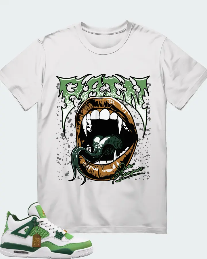 Air Jordan 4 Green Matching T-Shirt