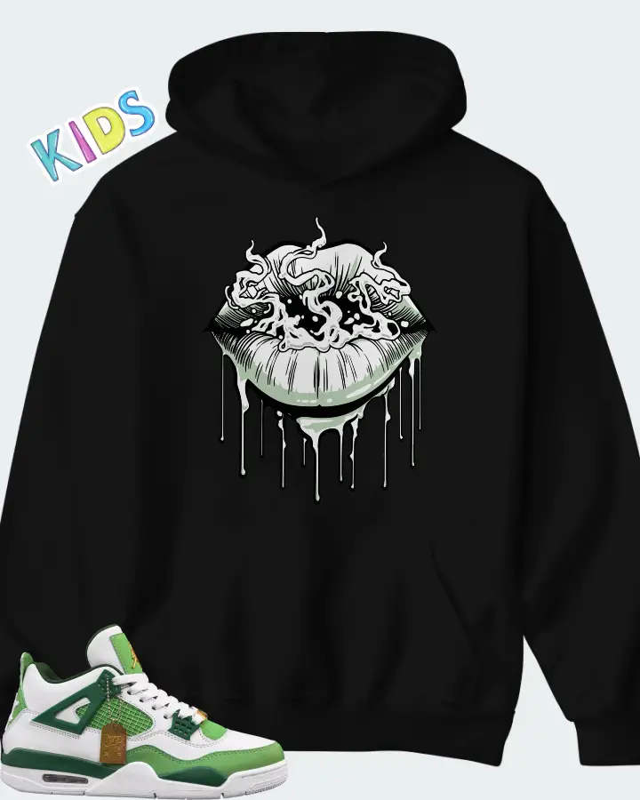 Air Jordan 4 Green Matching Kid's Hoodie