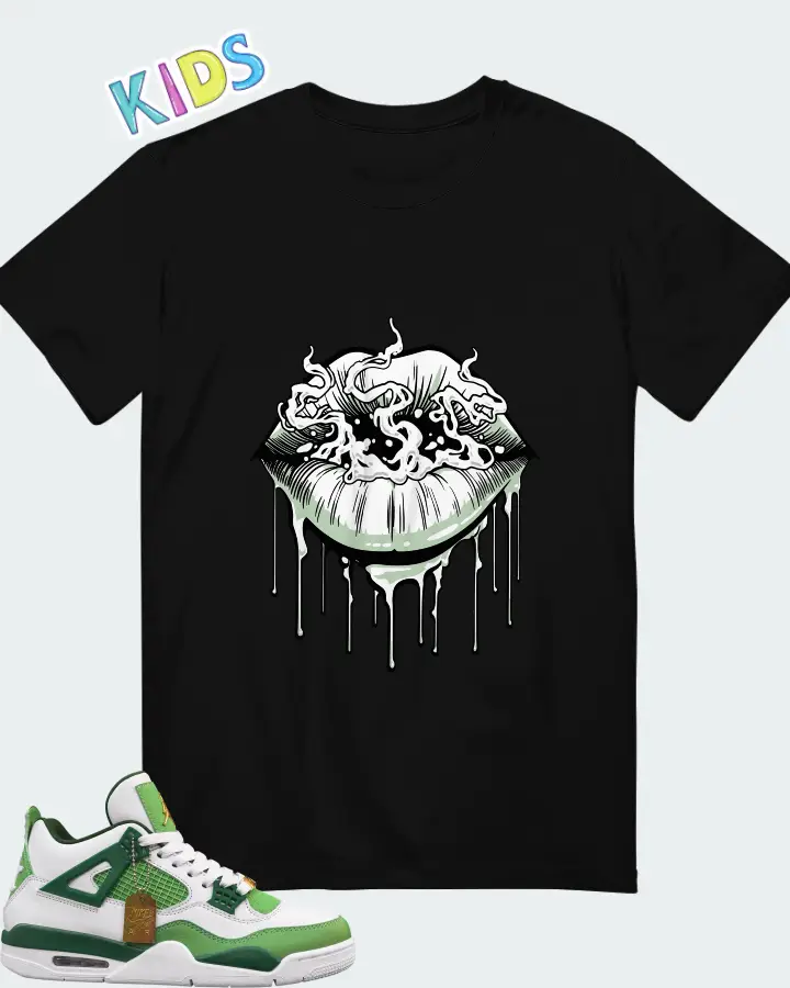 Air Jordan 4 Green Matching Kid's T-Shirt