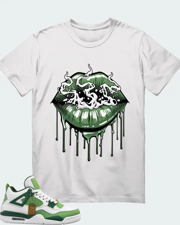 Air Jordan 4 Green Matching T-Shirt