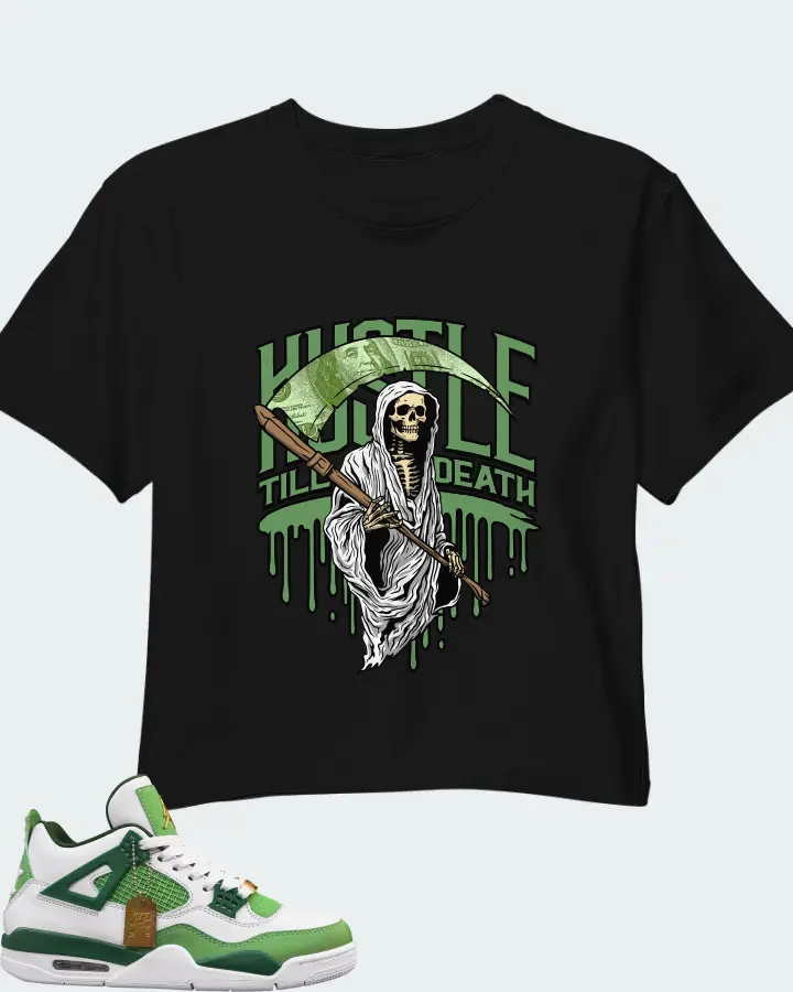 Air Jordan 4 Green Matching Crop Top