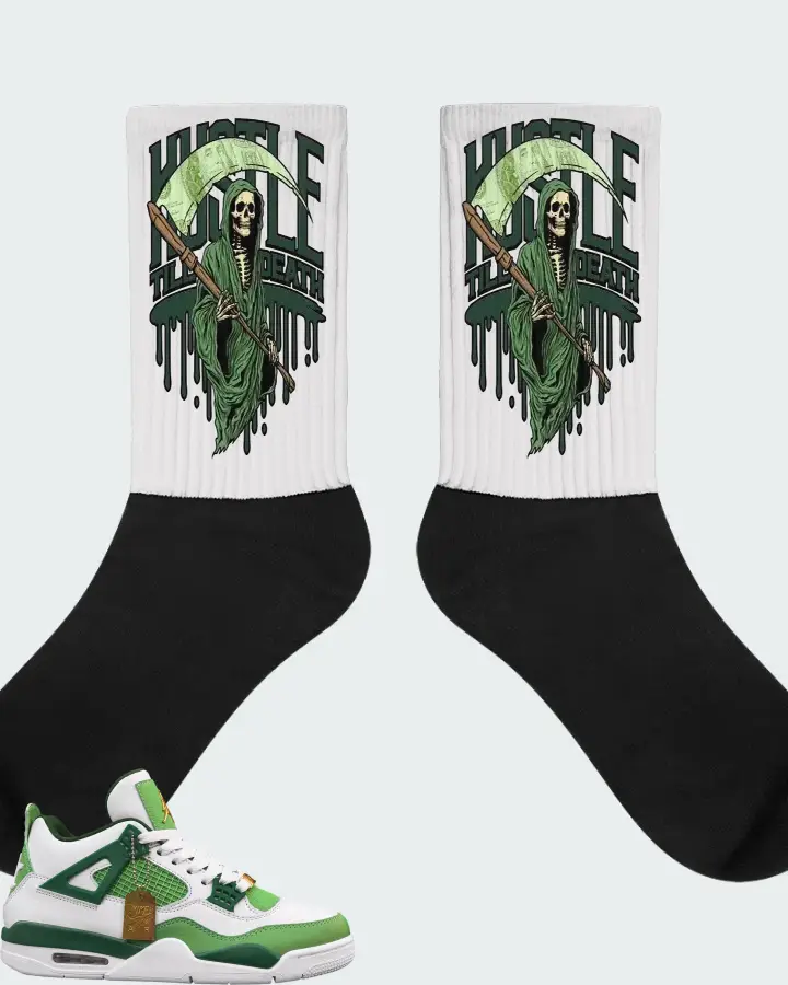 Air Jordan 4 Green Matching Socks