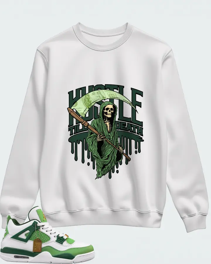 Air Jordan 4 Green Matching Sweatshirt