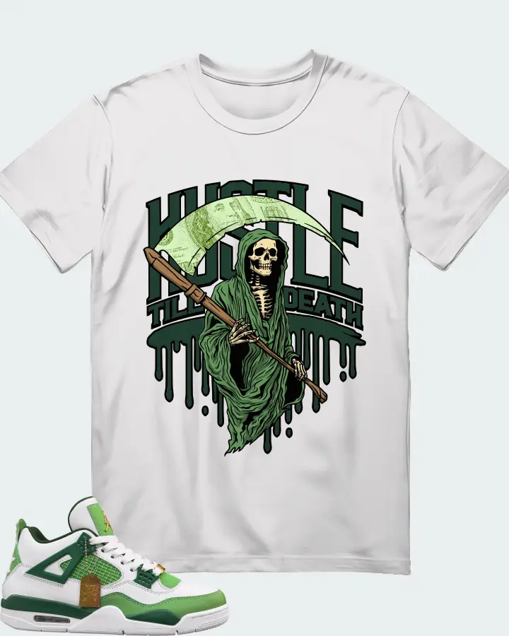 Air Jordan 4 Green Matching T-Shirt