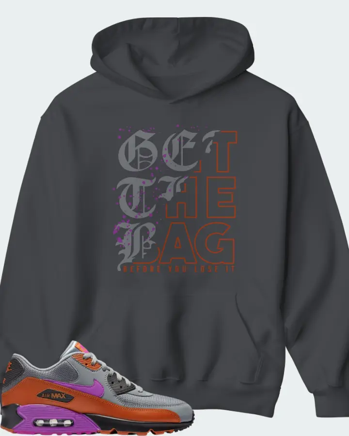 Nike Air Max 90 Cool Grey Dark Russet Matching Hoodie