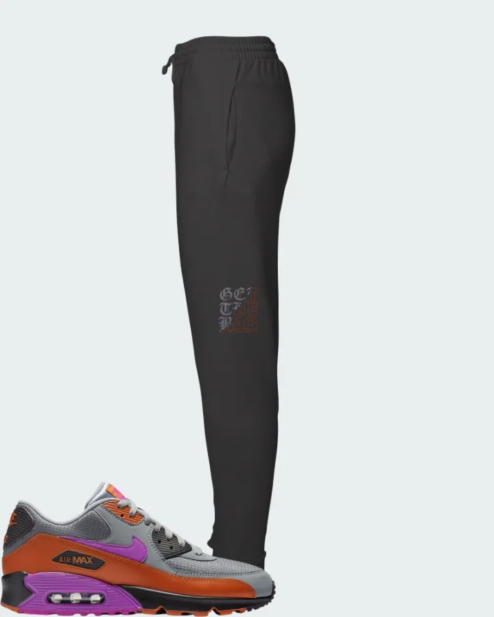 Nike Air Max 90 Cool Grey Dark Russet Matching Joggers