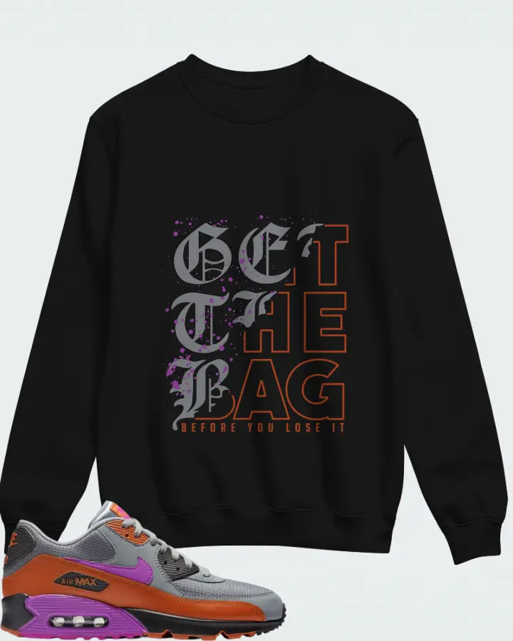 Nike Air Max 90 Cool Grey Dark Russet Matching Sweatshirt