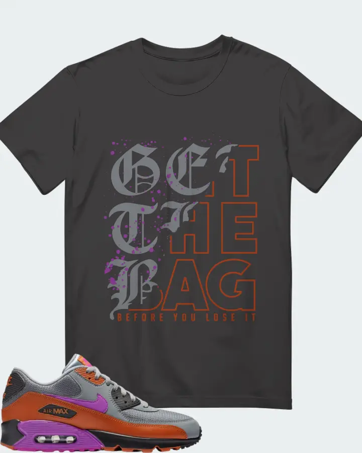 Nike Air Max 90 Cool Grey Dark Russet Matching T-Shirt
