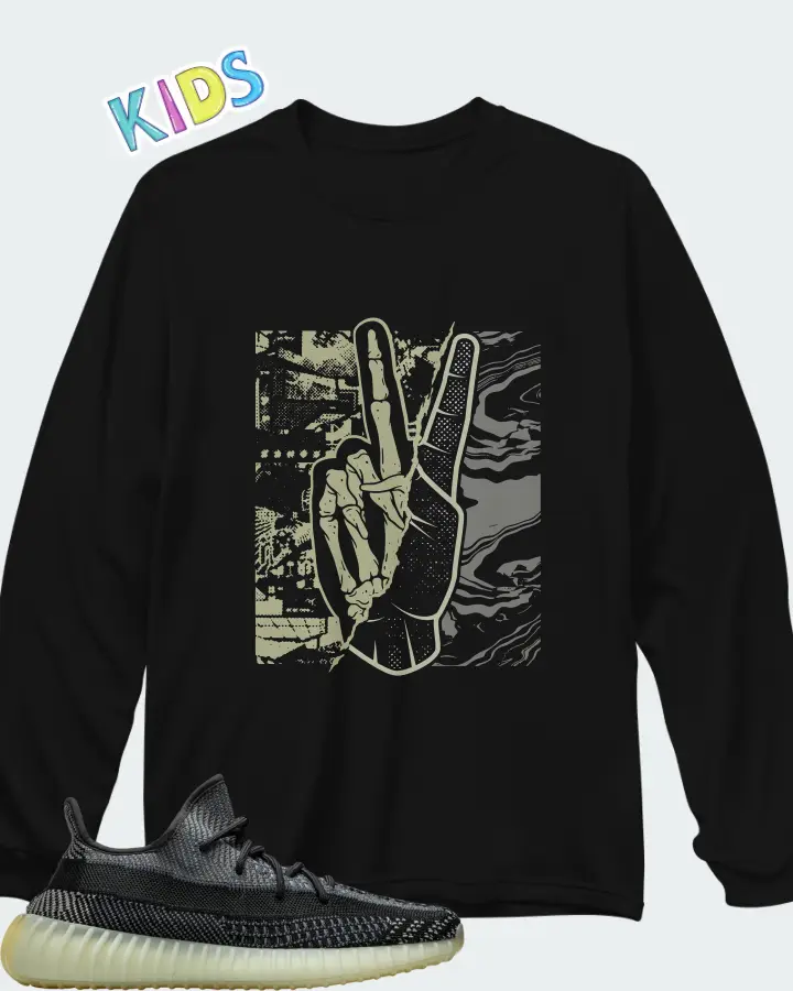 Yeezy Boost 350 V2 Asriel Matching Kid's Long Sleeve T-Shirt