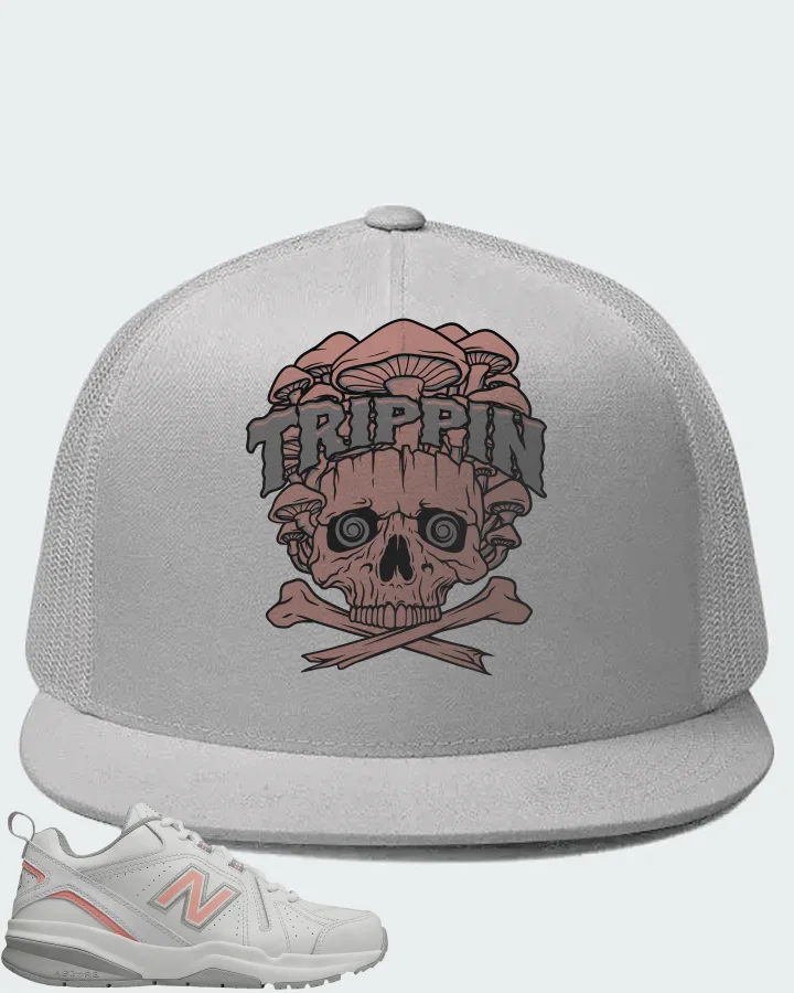 New Balance White Pink Matching Hat