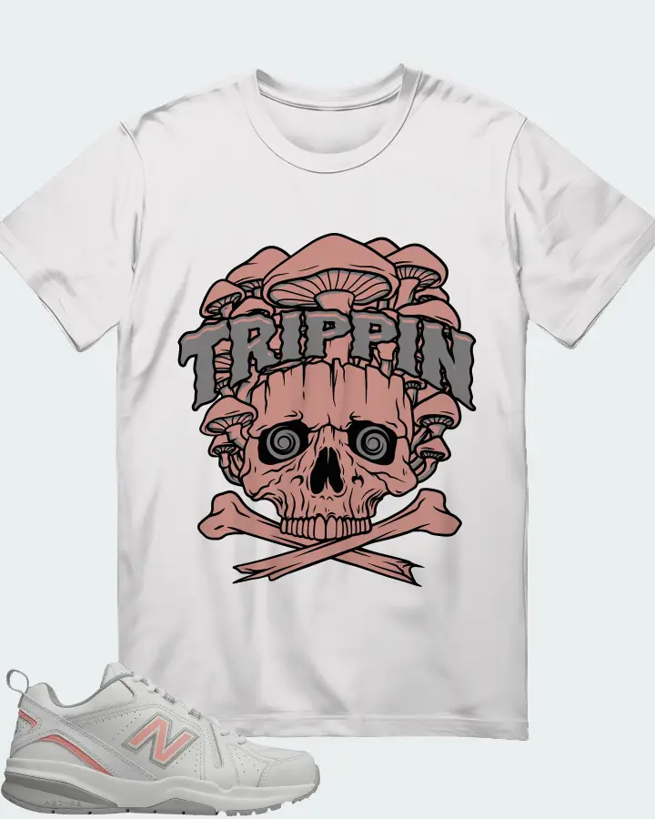 New Balance White Pink Matching T-Shirt