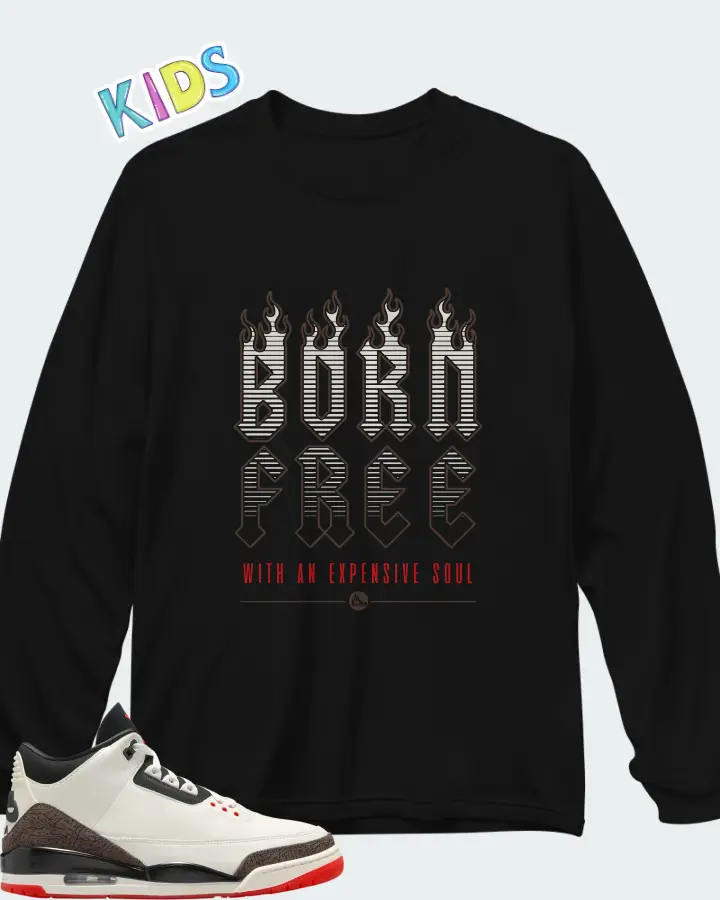 Air Jordan 3 Retro World’s Best Dad Matching Kid's Long Sleeve T-Shirt