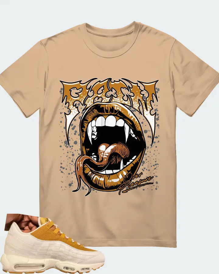 Nike Air Max 95 By You Beige Wheat Matching T-Shirt