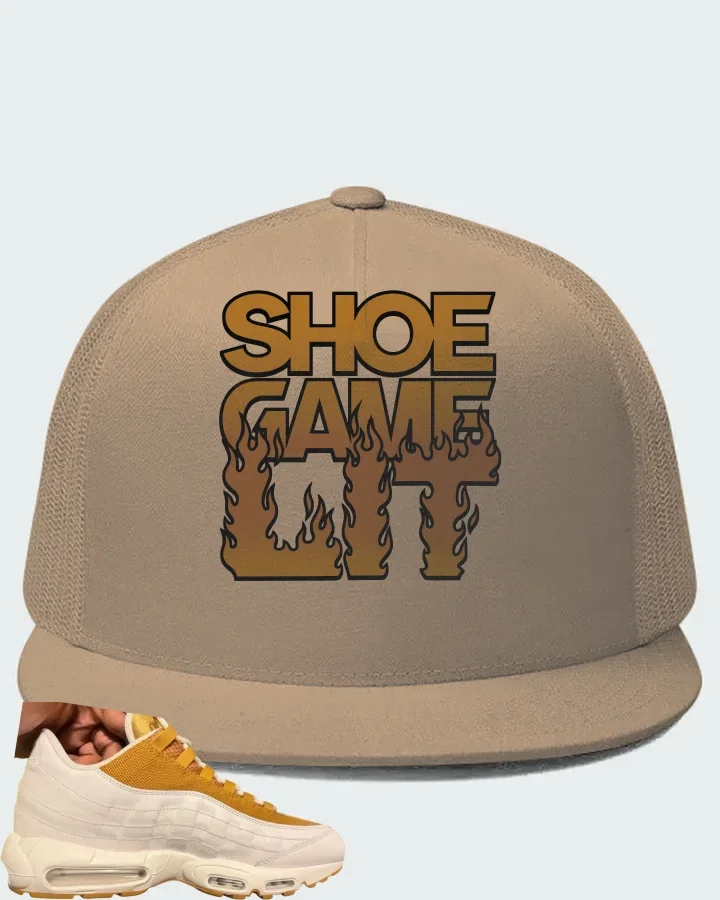 Nike Air Max 95 By You Beige Wheat Matching Hat