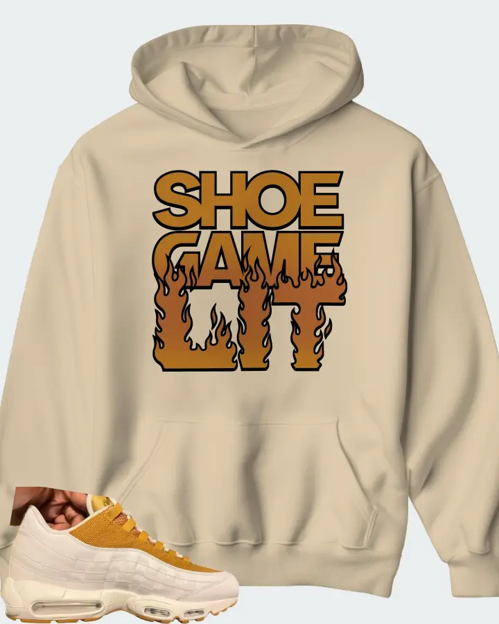 Nike Air Max 95 By You Beige Wheat Matching Hoodie