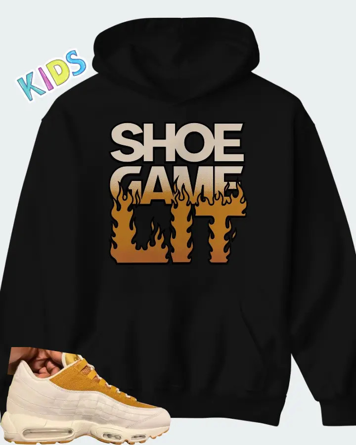 Nike Air Max 95 By You Beige Wheat Matching Kid's Hoodie