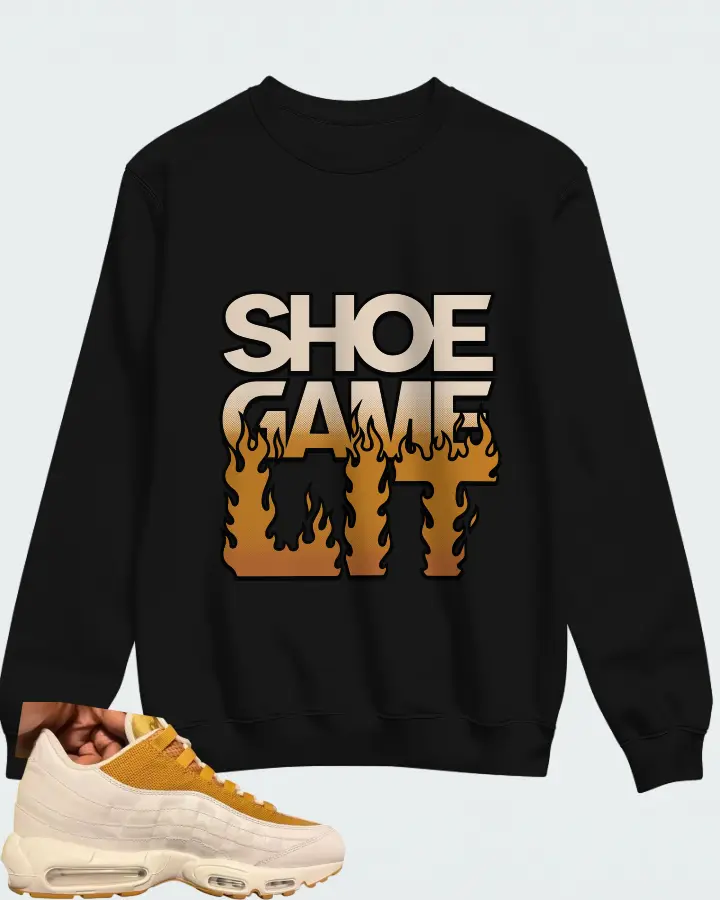 Nike Air Max 95 By You Beige Wheat Matching Sweatshirt