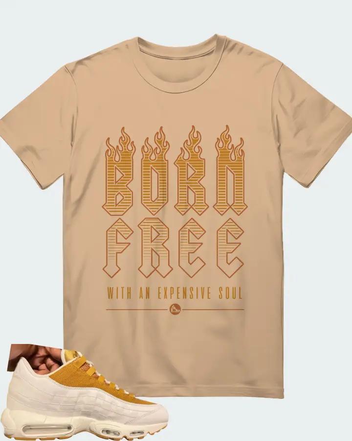 Nike Air Max 95 By You Beige Wheat Matching T-Shirt
