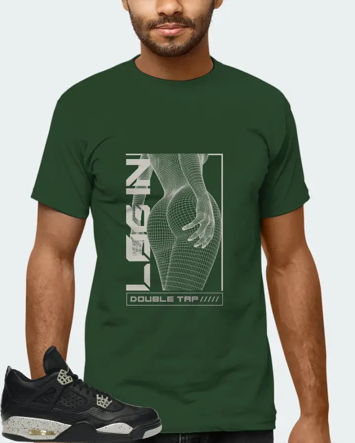 Jordan 4 Retro Sneaker Matching Forest T-Shirt (LOGIN) - View 6