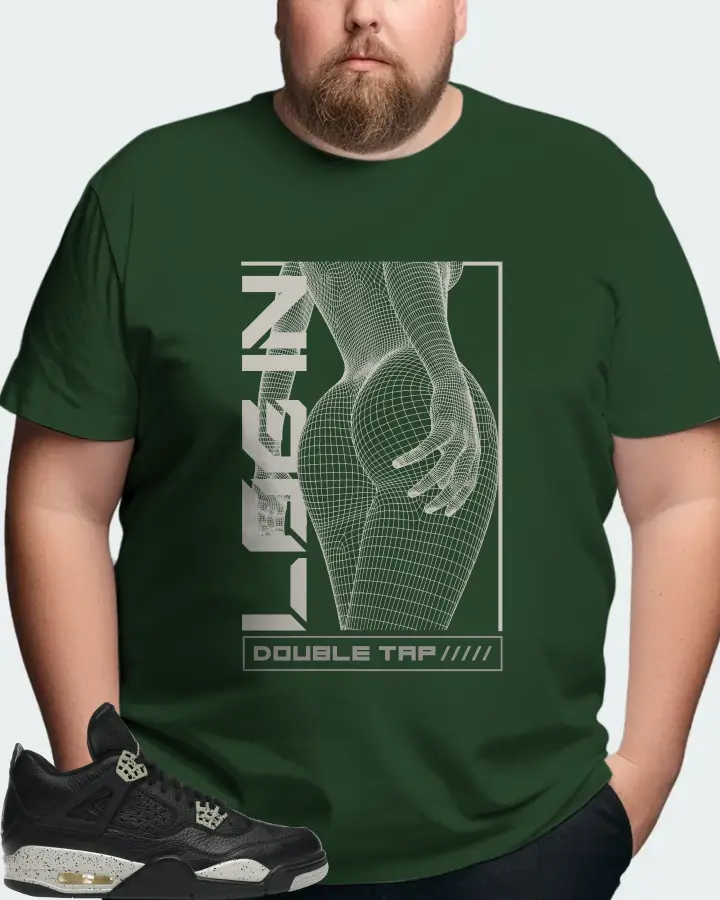 Jordan 4 Retro Sneaker Matching Forest T-Shirt (LOGIN) - View 8
