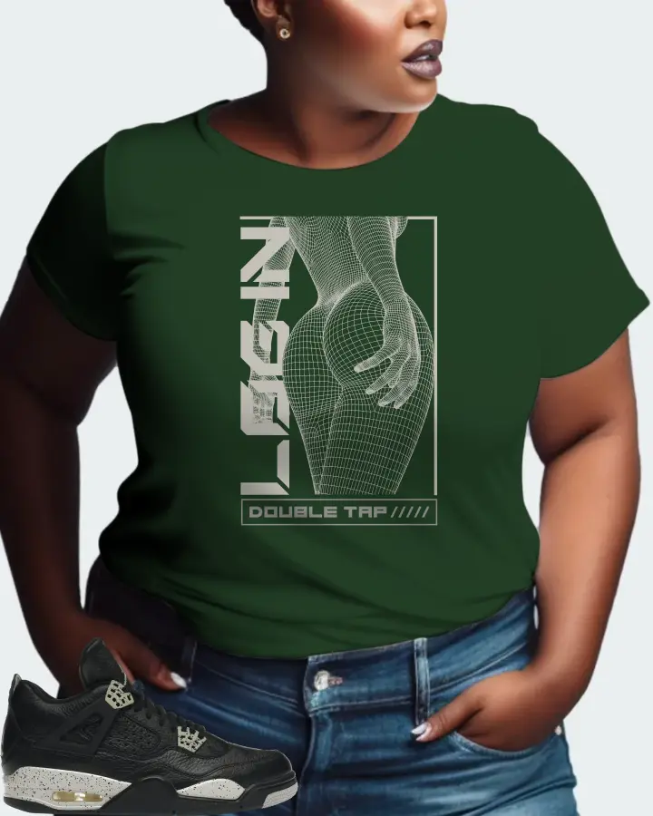 Jordan 4 Retro Sneaker Matching Forest T-Shirt (LOGIN) - View 9