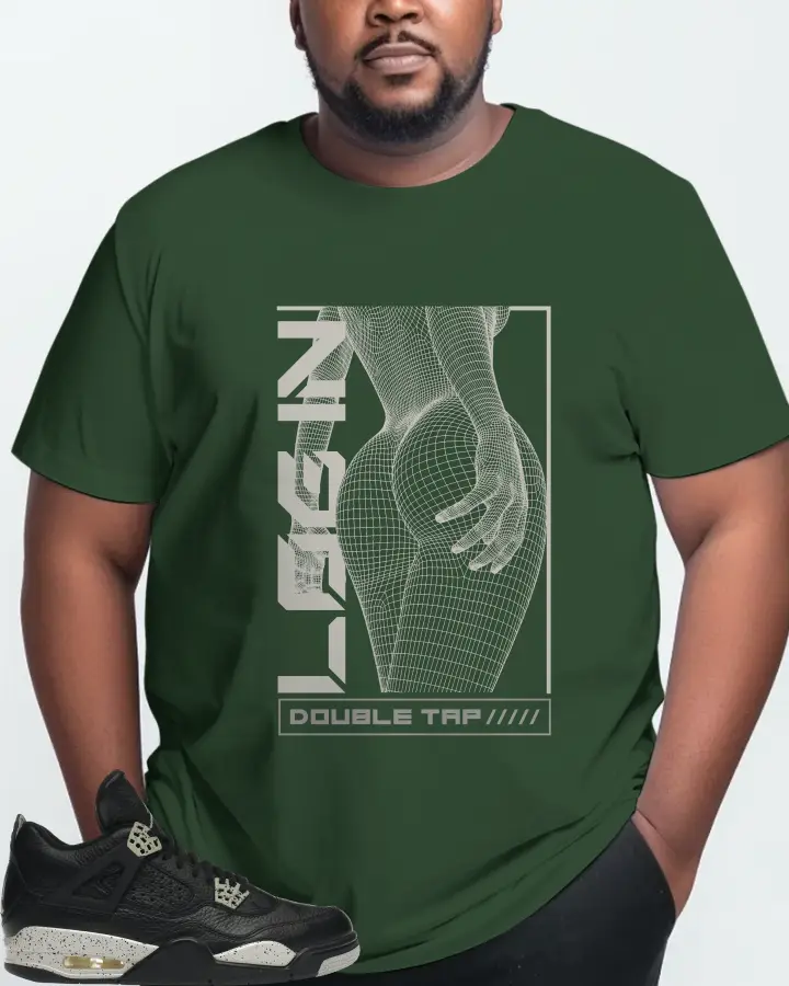Jordan 4 Retro Sneaker Matching Forest T-Shirt (LOGIN) - View 10