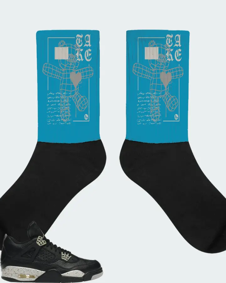 Socks in Aqua
