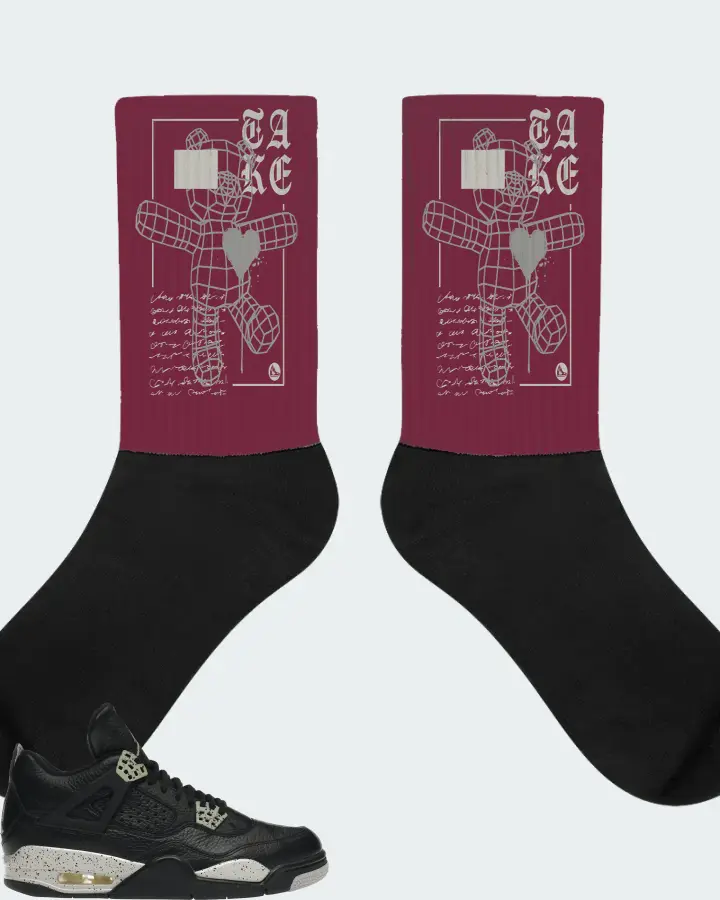 Socks in Maroon