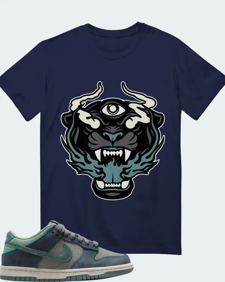 Nike Dunk Low LV8 GS Pencil Point Mineral Slate Obsidian Matching T-Shirt