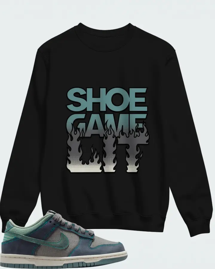 Nike Dunk Low LV8 GS Pencil Point Mineral Slate Obsidian Matching Sweatshirt