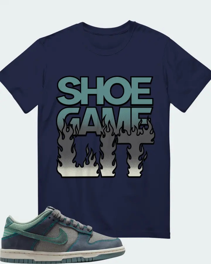 Nike Dunk Low LV8 GS Pencil Point Mineral Slate Obsidian Matching T-Shirt