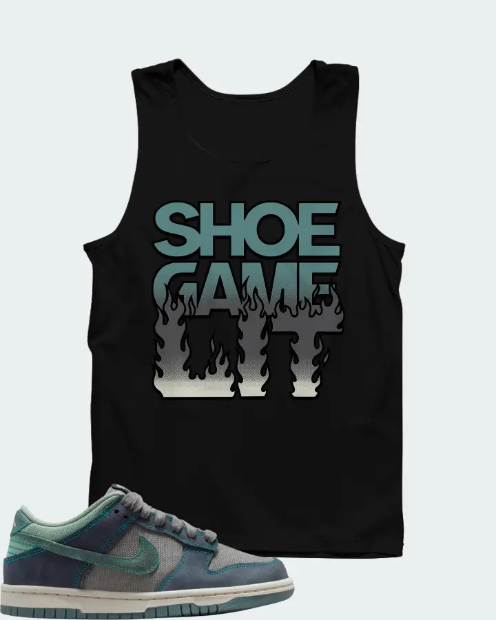 Nike Dunk Low LV8 GS Pencil Point Mineral Slate Obsidian Matching Tank Top