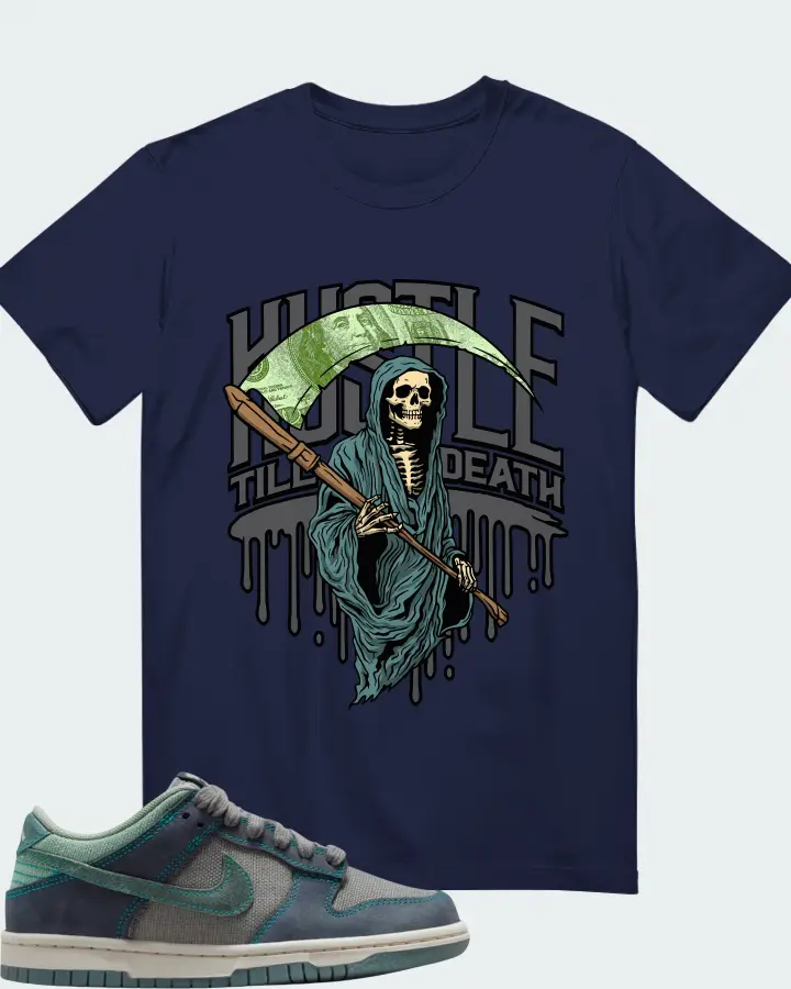 Nike Dunk Low LV8 GS Pencil Point Mineral Slate Obsidian Matching T-Shirt