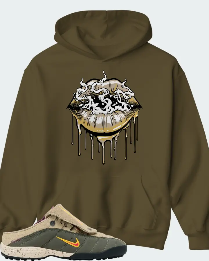 Kids Of Immigrants x Nike T-90 Mule Khaki University Gold Matching Hoodie
